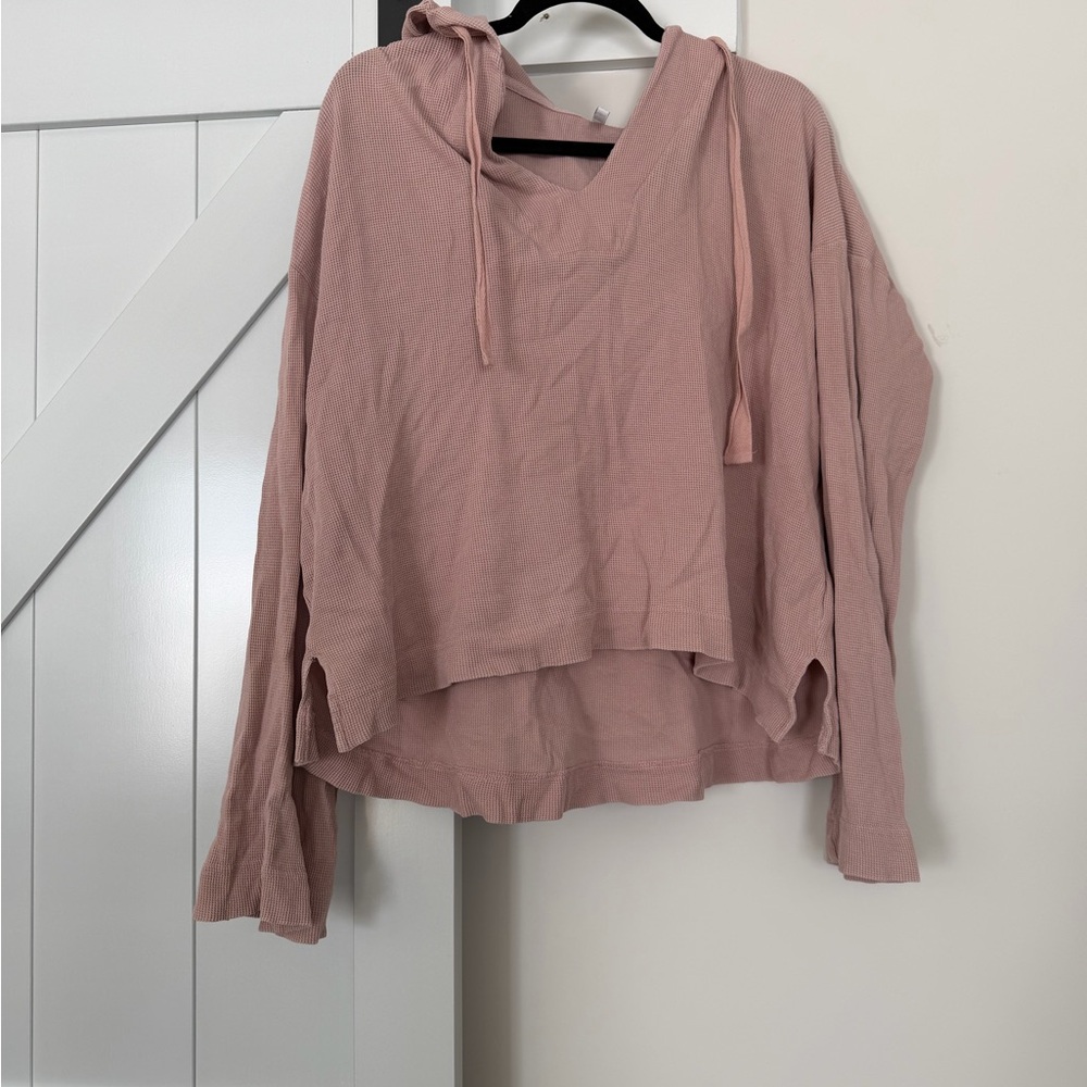 Z Supply Dusty Pink Hooded Sweatshirt